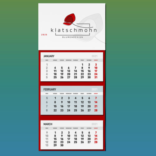 Klatschmohn Monatskalender